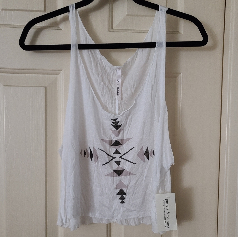 Michelle Tribal Crop Top (Brand New w/ Tags)